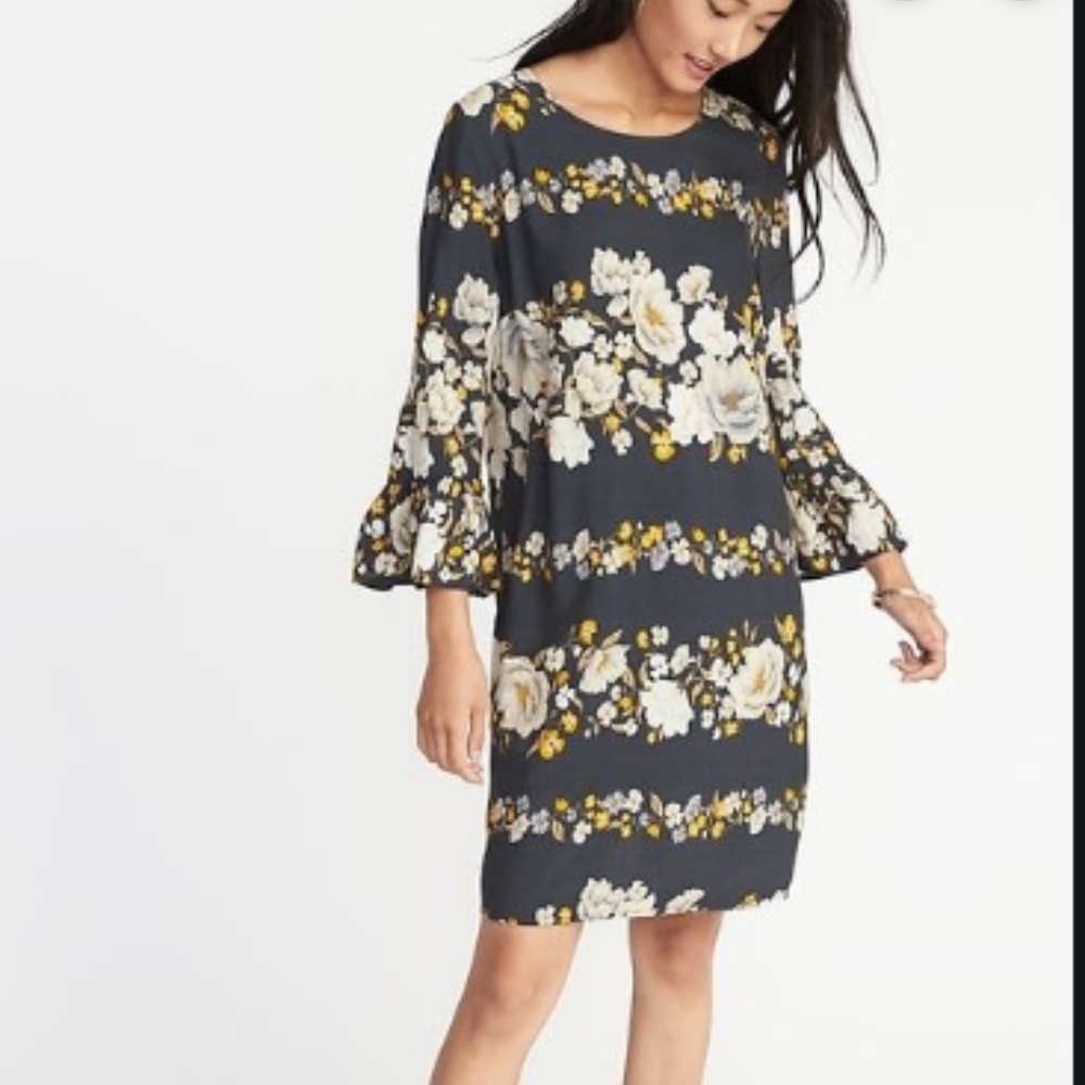 NWT Old Navy floral print shift dress